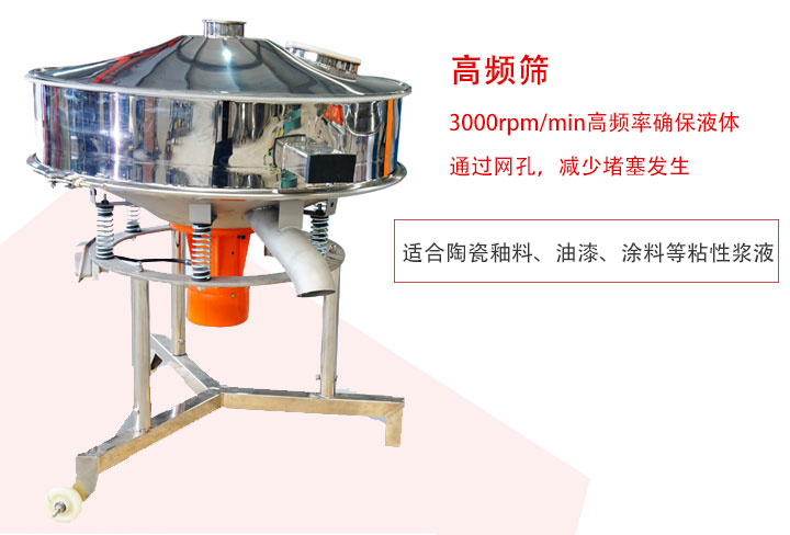 該產品是針對漿液過濾設計的一種高頻篩分機。