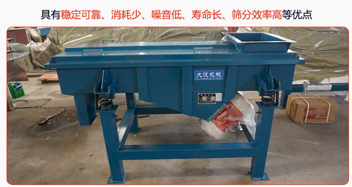 具有穩(wěn)定可靠、消耗少、噪音低、壽命長、振型穩(wěn)、篩分效率高等優(yōu)點